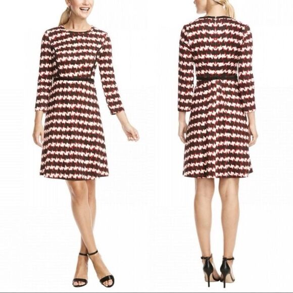 Draper James Homestead Houndstooth Fit Flare Dress - Picture 12 of 12